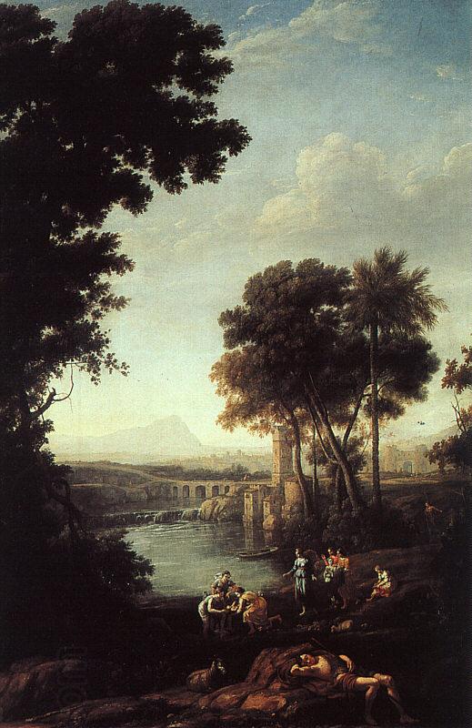 Claude Lorrain Landscape with the Finding of Moses